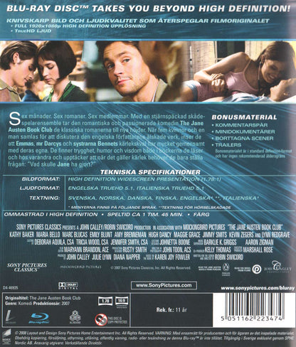 The Jane Austen Book Club (2007) Blu-ray