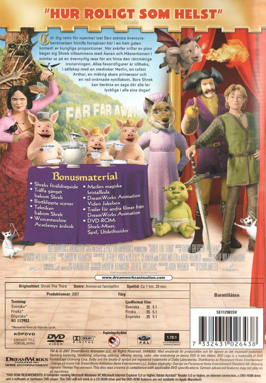 Shrek the Third (2007) DVD