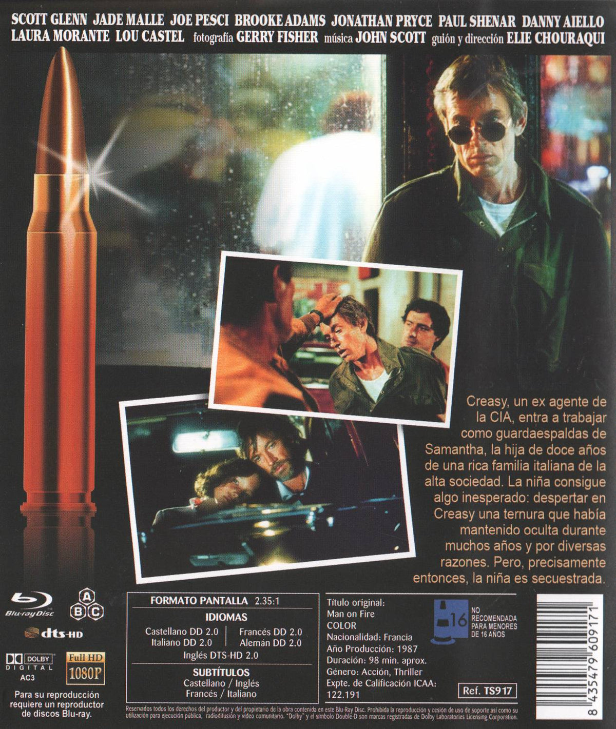 Man on Fire (1987) Blu-ray