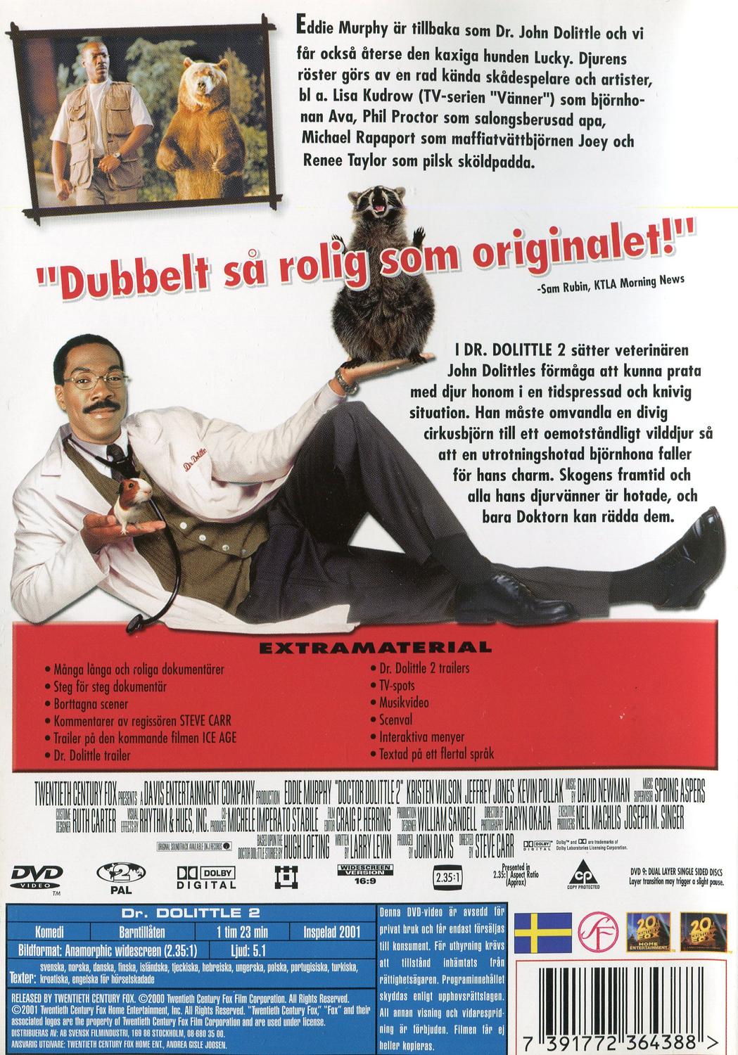Dr. Dolittle 2 (2001) DVD