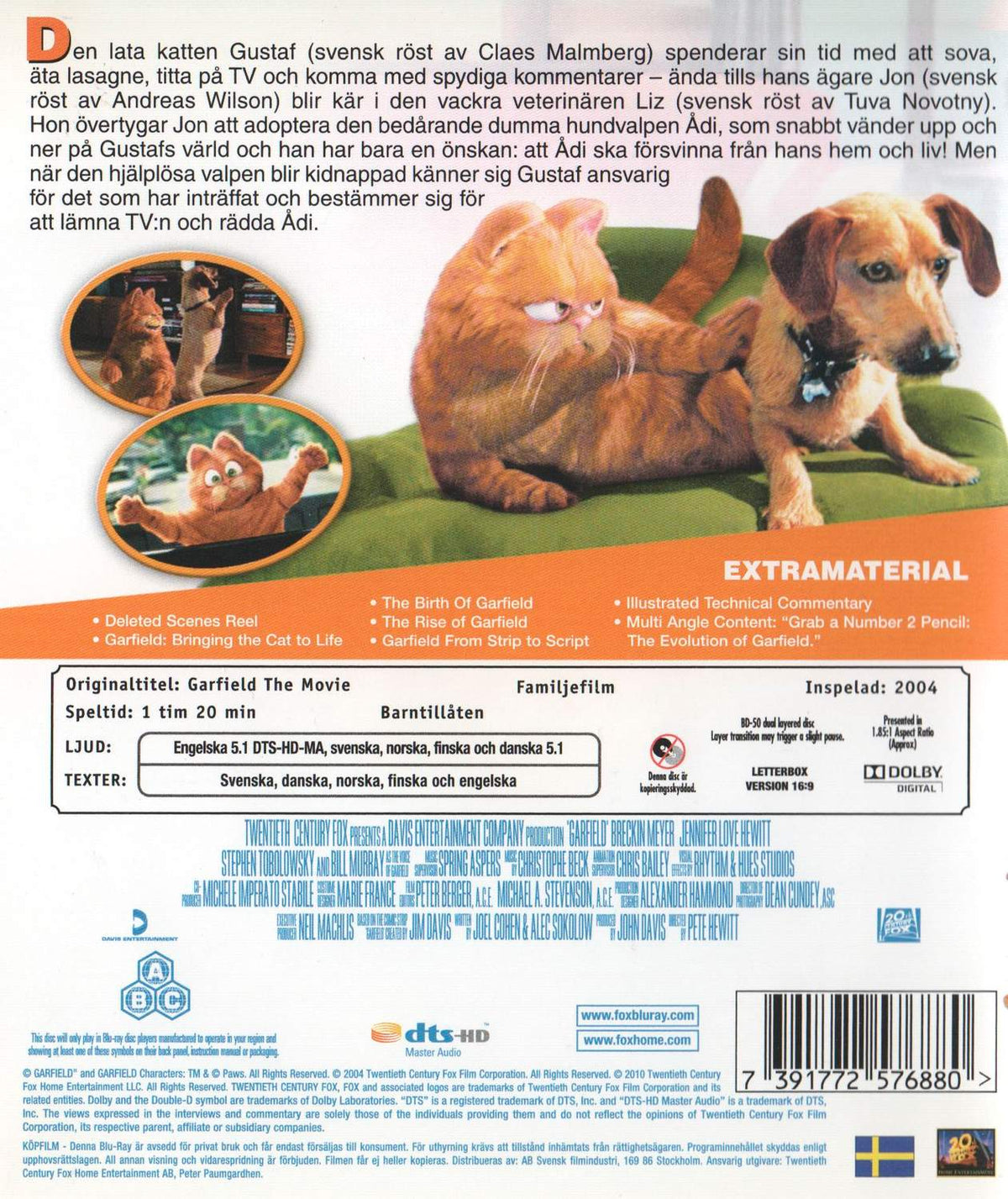 Garfield the Movie (2004) Blu-ray