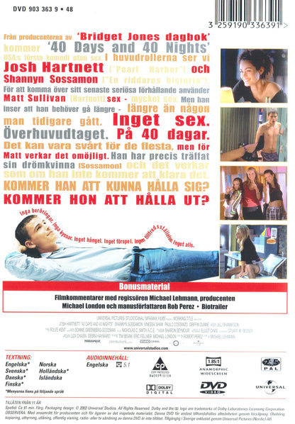 40 Days and 40 Nights (2002) DVD