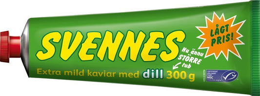 Svennes Extra Mild Dill Kaviar Caviar 300 gram Made in Sweden