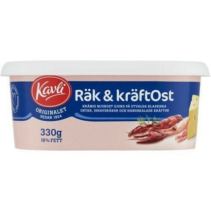 Kavli Räk & Kräftost Shrimp & Krayfish Cheese Spread 330 gram