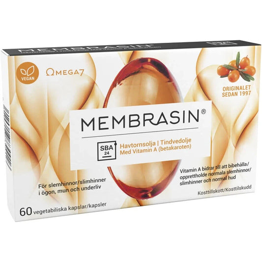 Membrasin 60 Capsules Prevents Dry Mucous Membranes Sea Buckthorn Omega 7