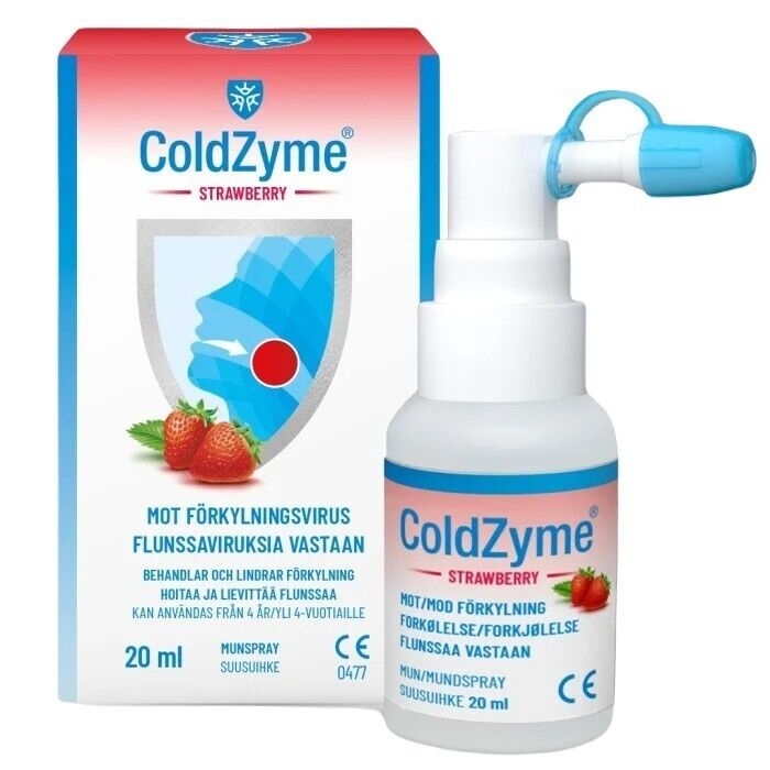 ColdZyme Strawberry Oral Spray for Cold 20 ml Swedish Pharmacy