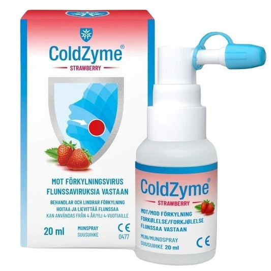 ColdZyme Strawberry Oral Spray for Cold 20 ml Swedish Pharmacy
