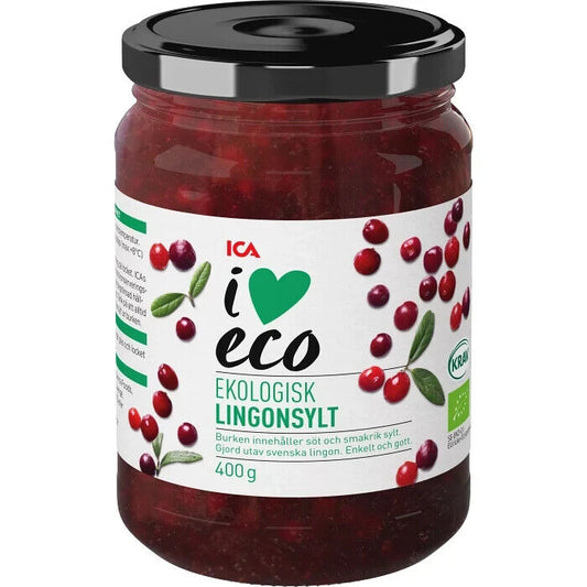 ICA Organic Swedish Lingonberry Jam 400 gram
