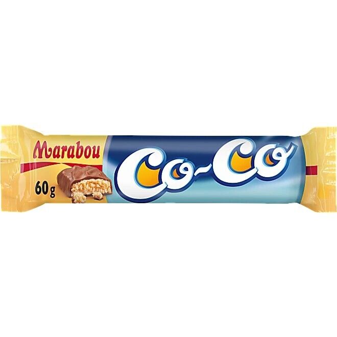 Marabou Co-Co 10 x 60 gram Milk Chocolate & Coconut Toffee