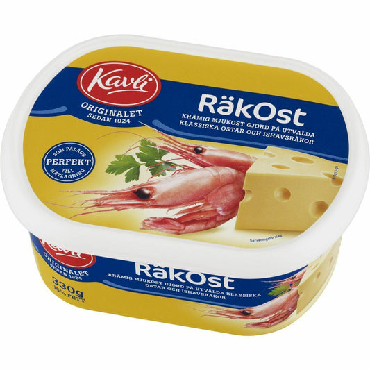Kavli Räkost Shrimp Cheese Spread 330 gram Made in Sweden