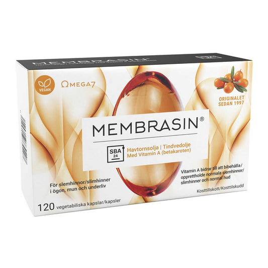 Membrasin 120 Capsules Prevents Dry Mucous Membranes Sea Buckthorn Omega 7