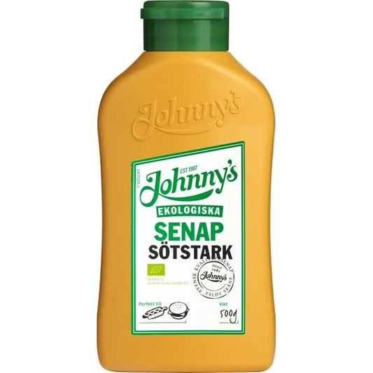 Johnny's Organic Sweet & Spicy Mustard 500 gram