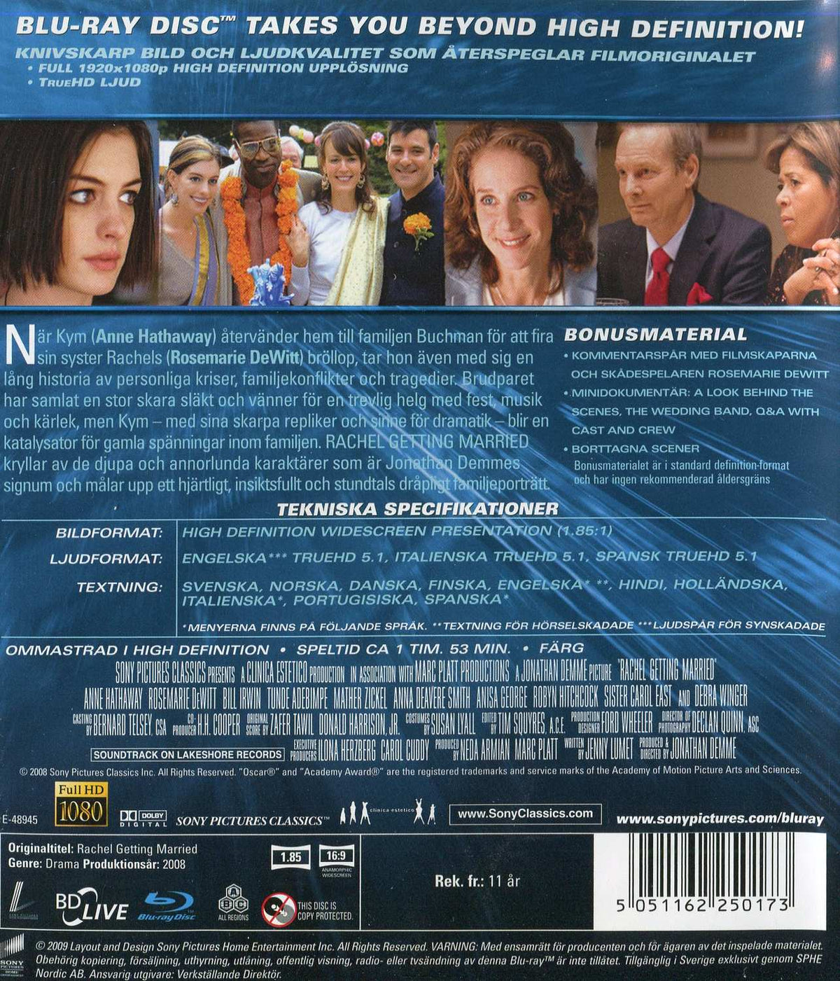 Rachel Getting Married (2008) Blu-ray