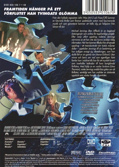 Paycheck (2003) DVD