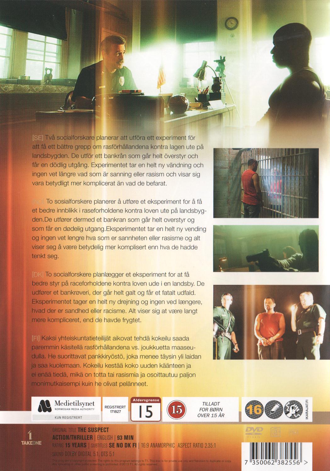 The Suspect (2013) DVD