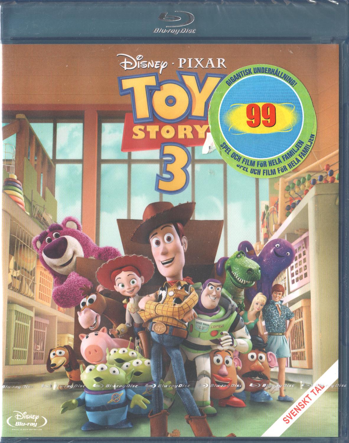Toy Story 3 (2010) Blu-ray, Swedish Edition