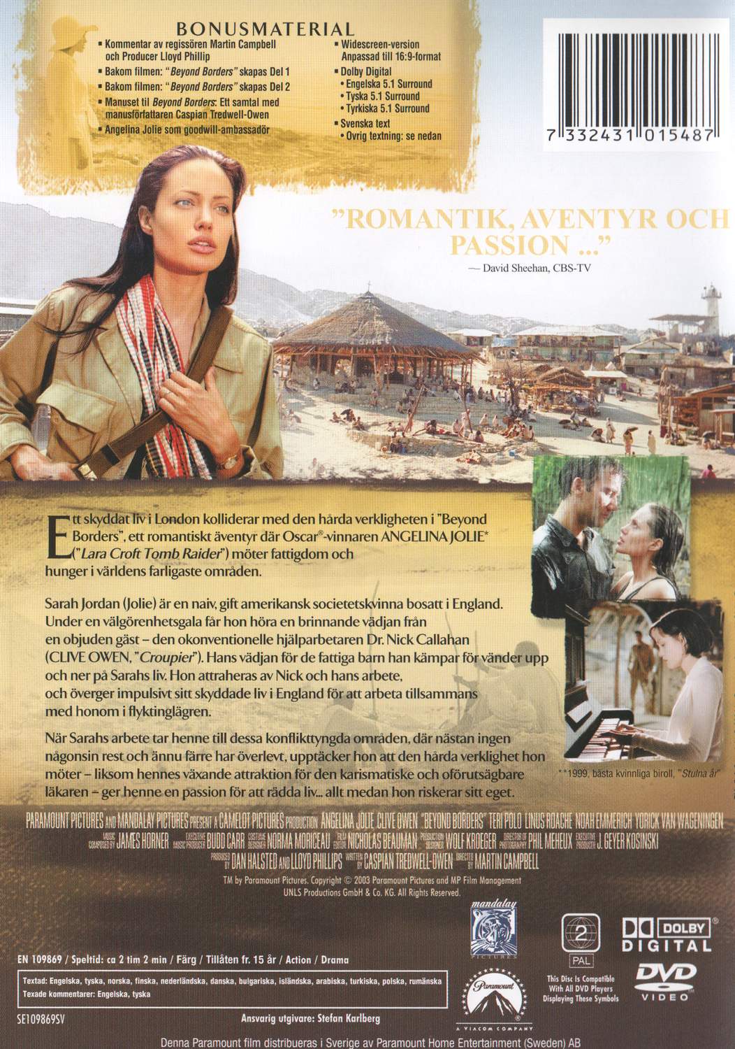 Beyond Borders (2003) DVD