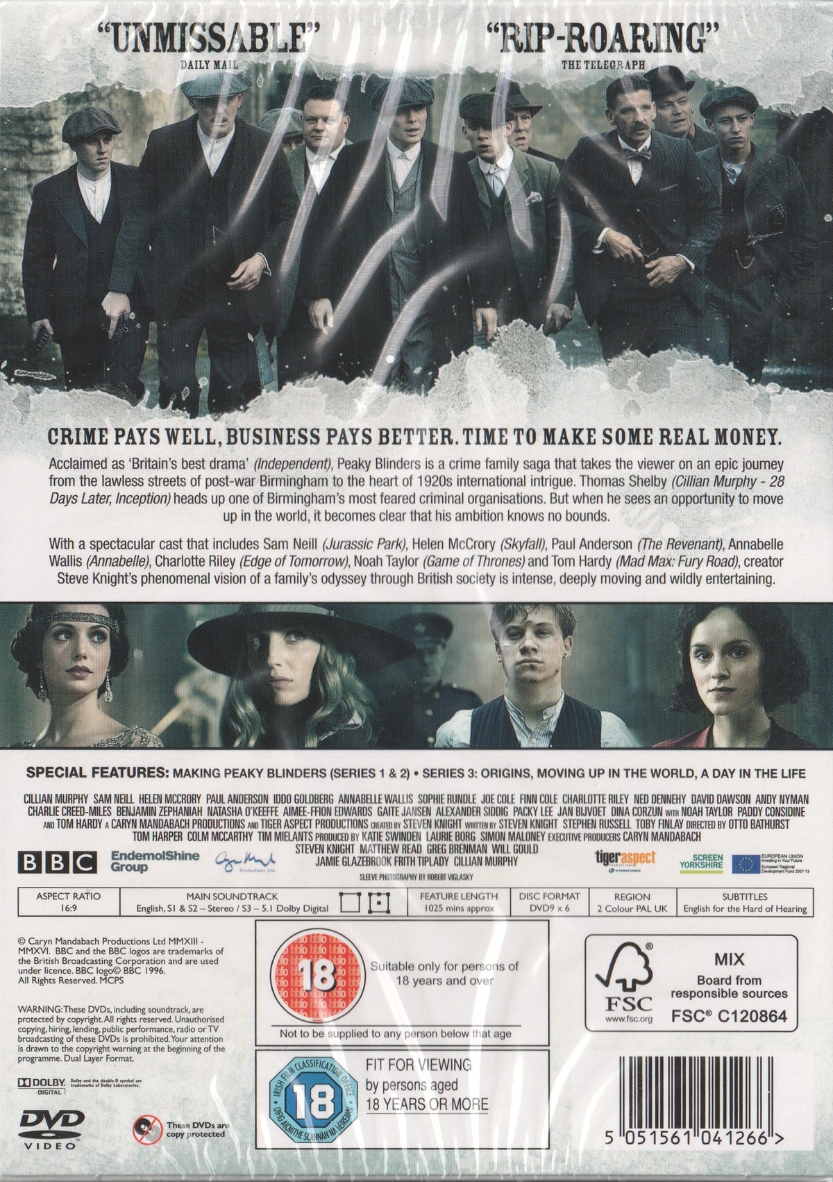 Peaky Blinders The Complete Series (2016) DVD