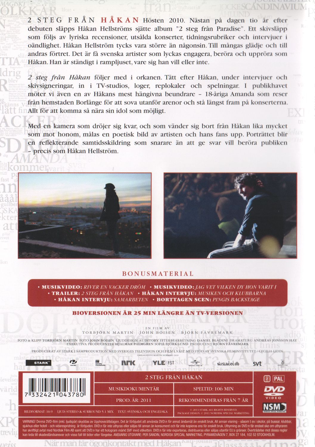 2 Steg Från Håkan (2011) DVD