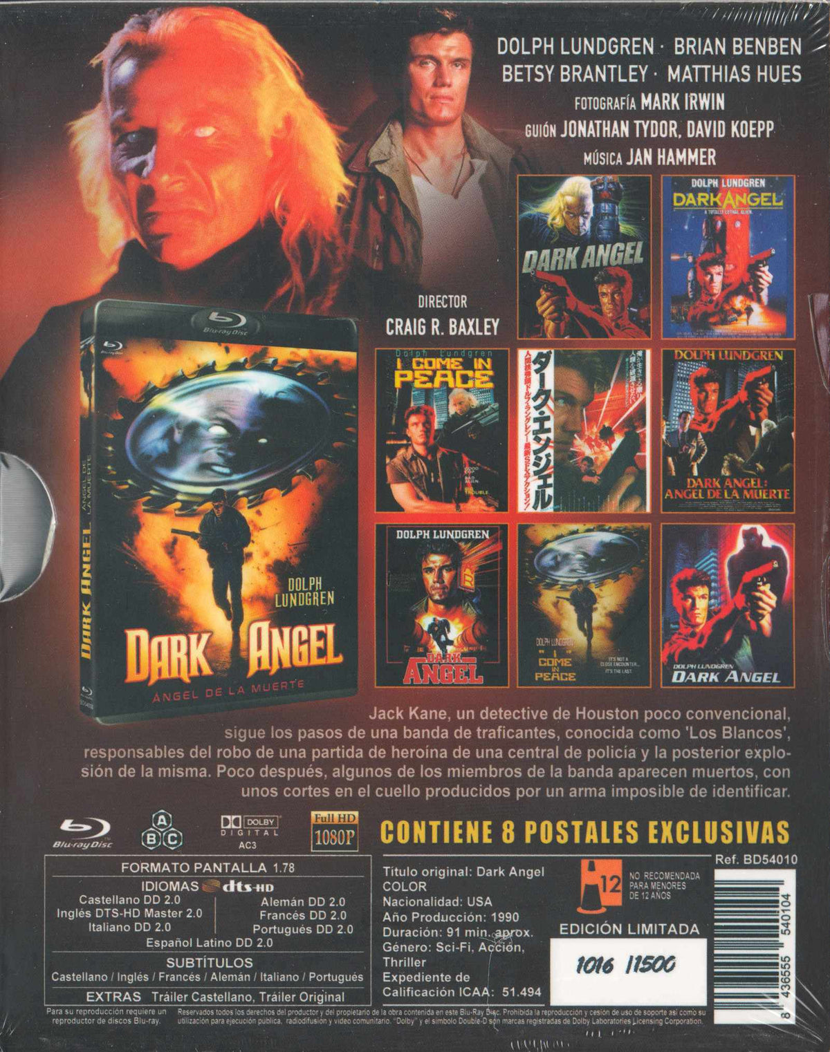 Dark Angel (1990) Blu-ray, Limited Edition