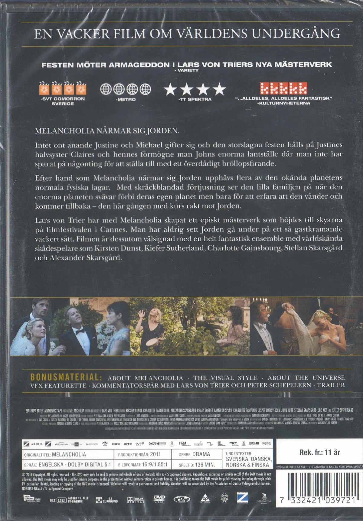 Melancholia (2011) DVD
