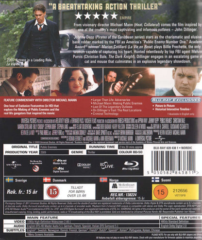 Public Enemies (2009) Blu-ray