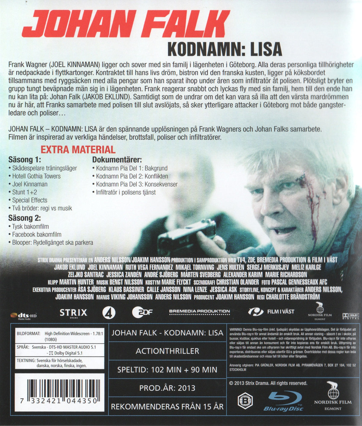 Johan Falk Kodnamn Lisa (2013) Blu-ray