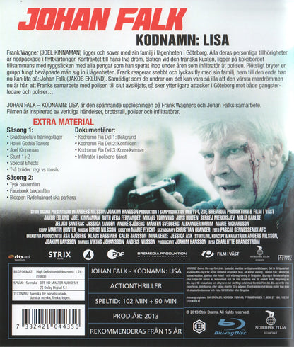 Johan Falk Kodnamn Lisa (2013) Blu-ray