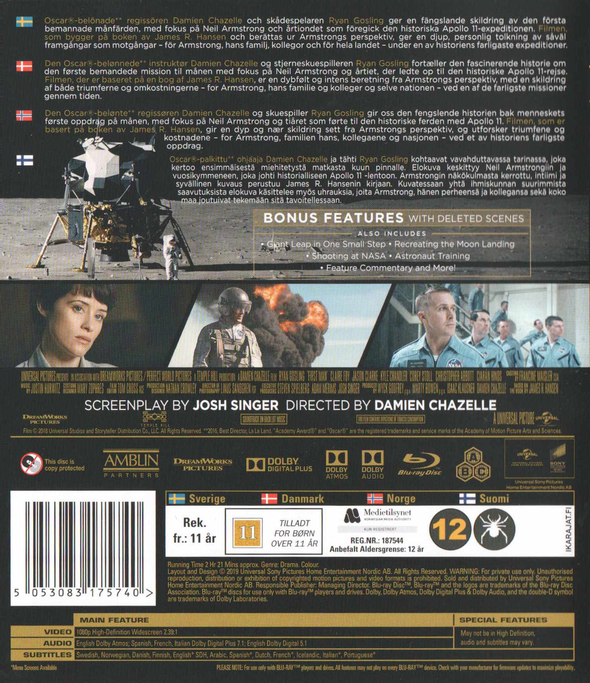 First Man (2019) Blu-ray