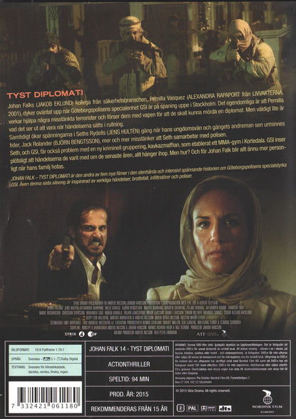 Johan Falk Tyst Diplomati (2015) DVD