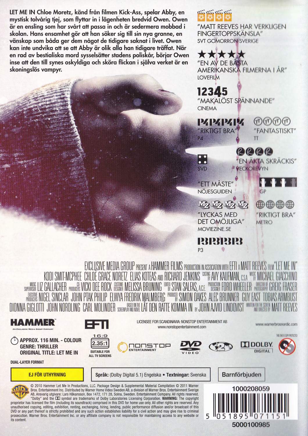 Let Me In (2010) DVD
