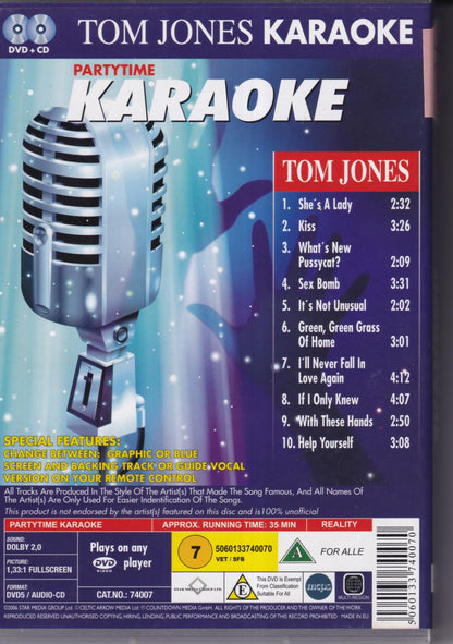 Tom Jones Karaoke DVD