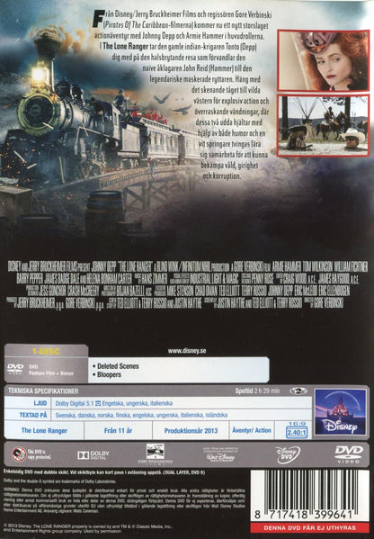 The Lone Ranger (2013) DVD