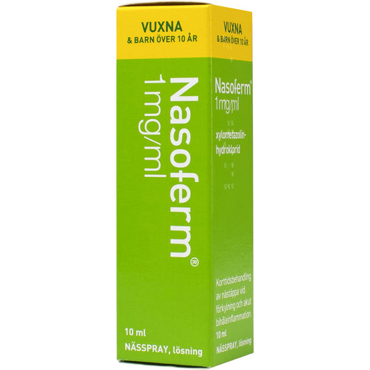 Nasoferm Nasal Spray 1 mg/ml 10 ml Short-term Treatment of Nasal Congestion