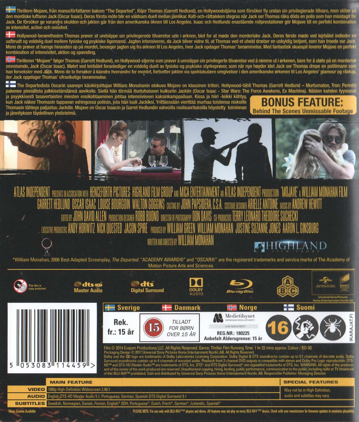 Mojave (2014) Blu-ray