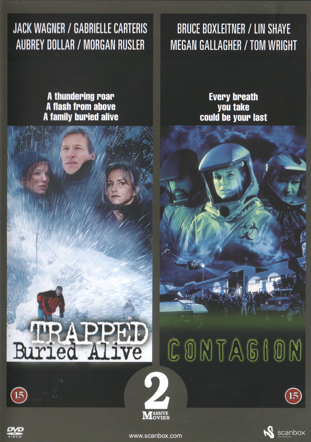 Trapped Buried Alive & Contagion DVD