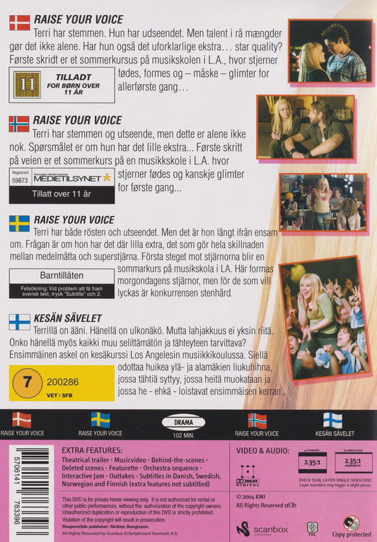 Raise Your Voice (2004) DVD