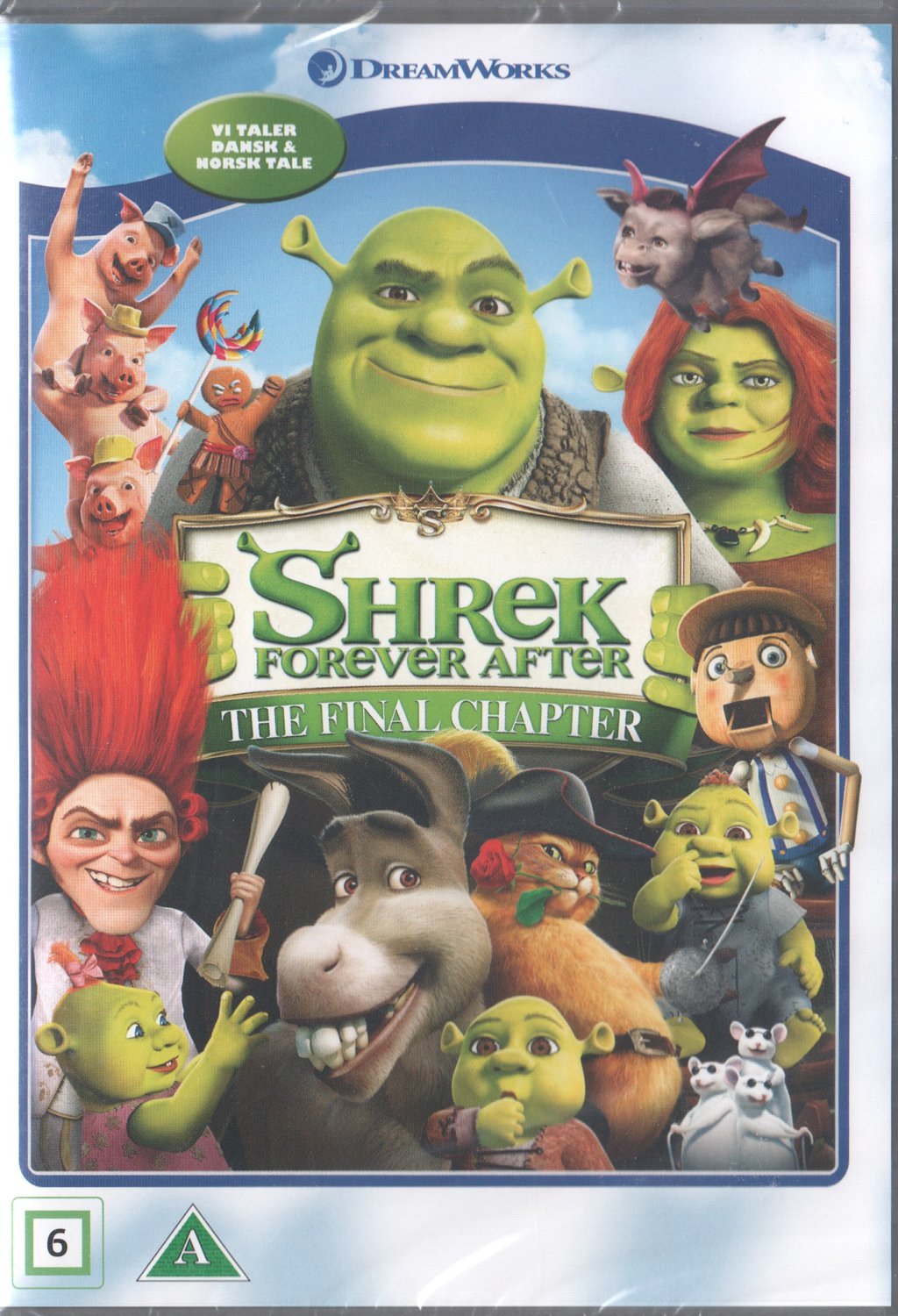 Shrek Forever After (2010) DVD, Danish & Norwegian Edition