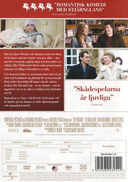 The Holiday (2006) DVD, Swedish Edition