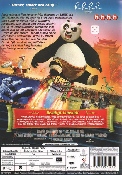 Kung Fu Panda (2008) DVD, Danish & Norwegian Edition