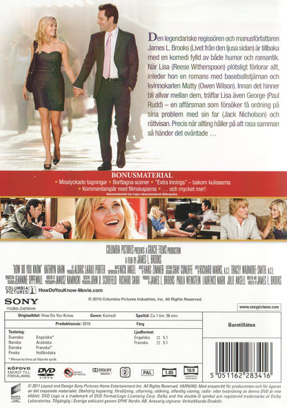 How Do You Know (2010) DVD