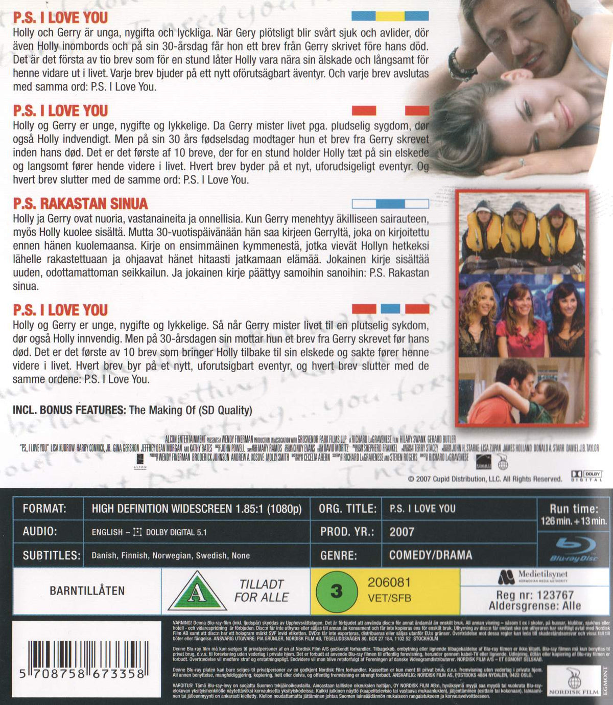 P.S. I Love You (2007) DVD