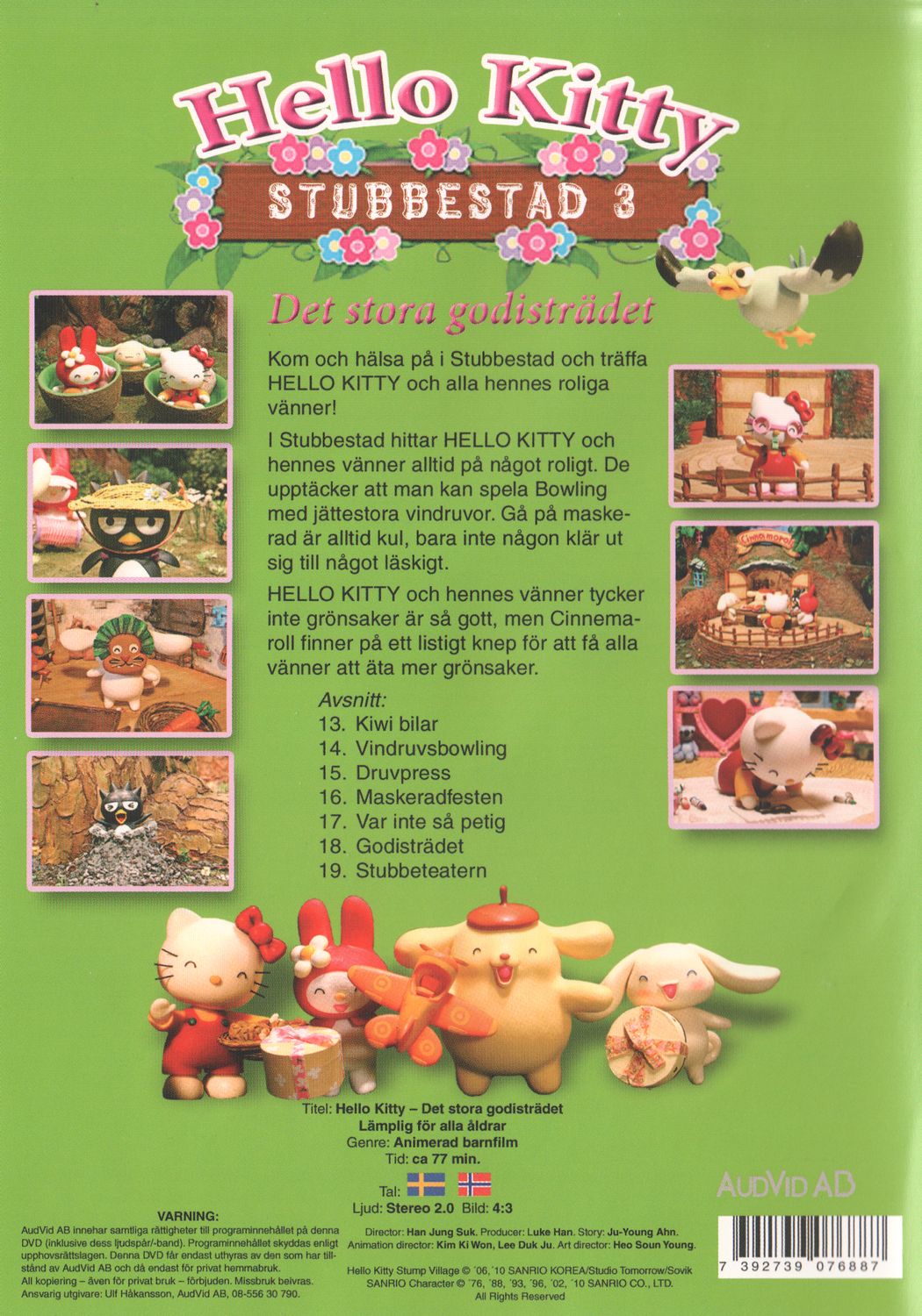Hello Kitty Stubbestad 3 Det Stora Godisträdet (2010) DVD