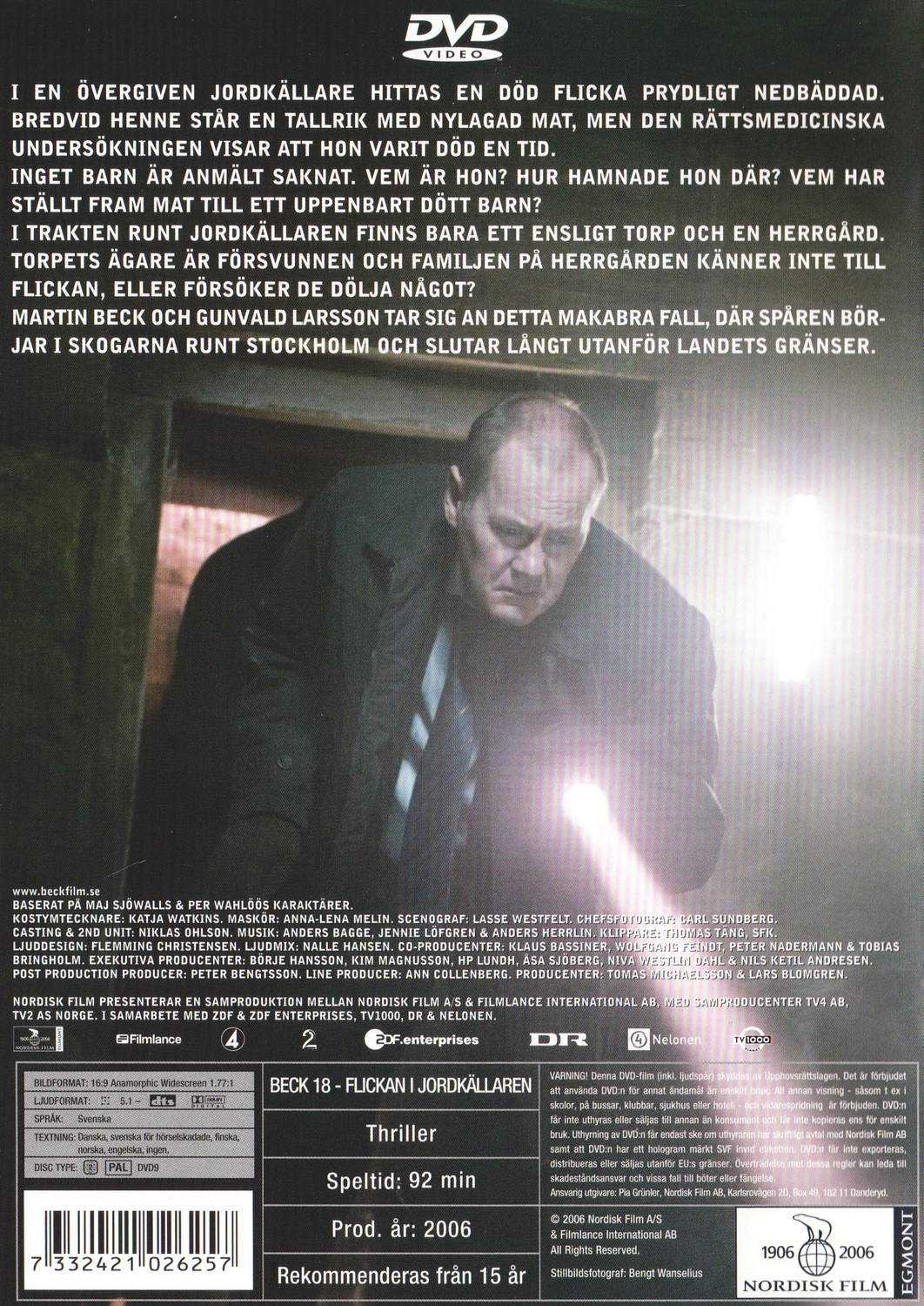 Beck 18 Flickan I Jordkällaren (2006) DVD
