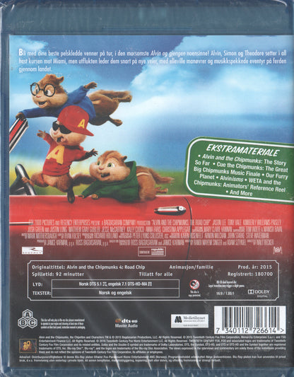 Alvin and the Chipmunks 4 (2015) Blu-ray