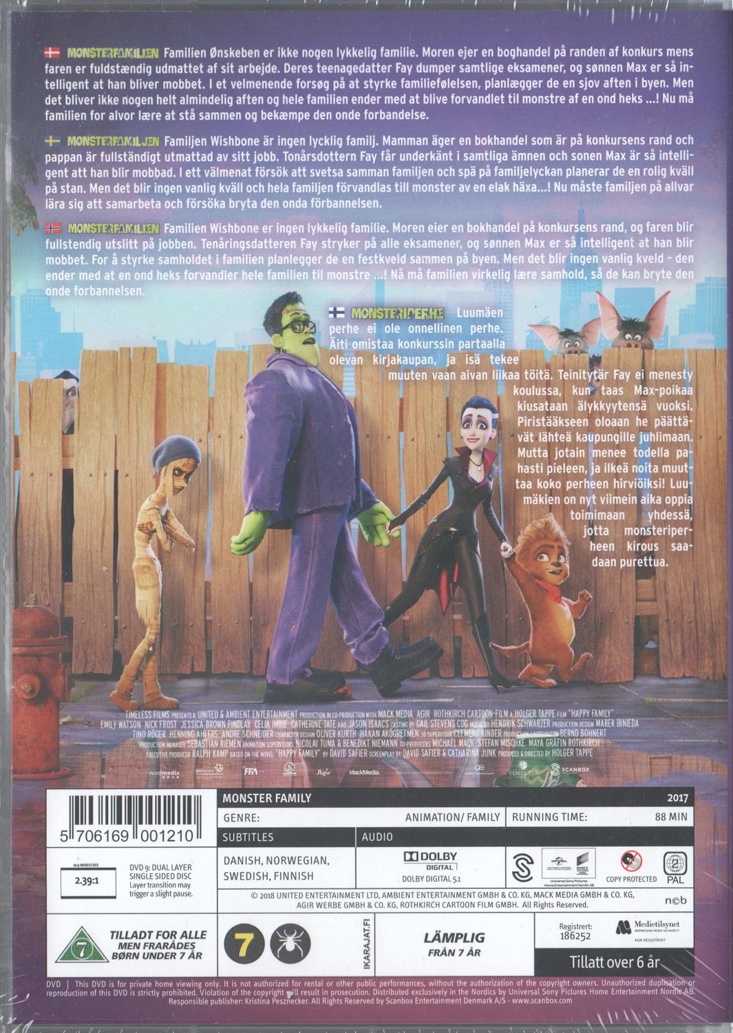 Monster Family (2018) DVD