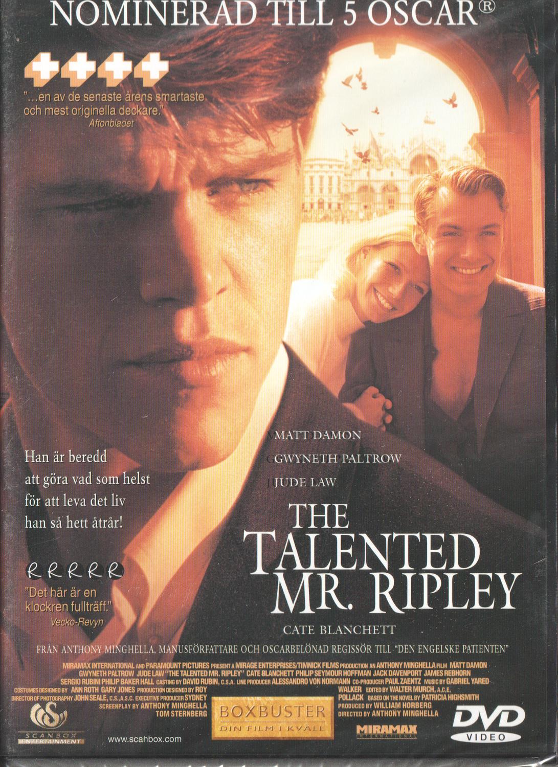 The Talented Mr. Ripley (1999) DVD