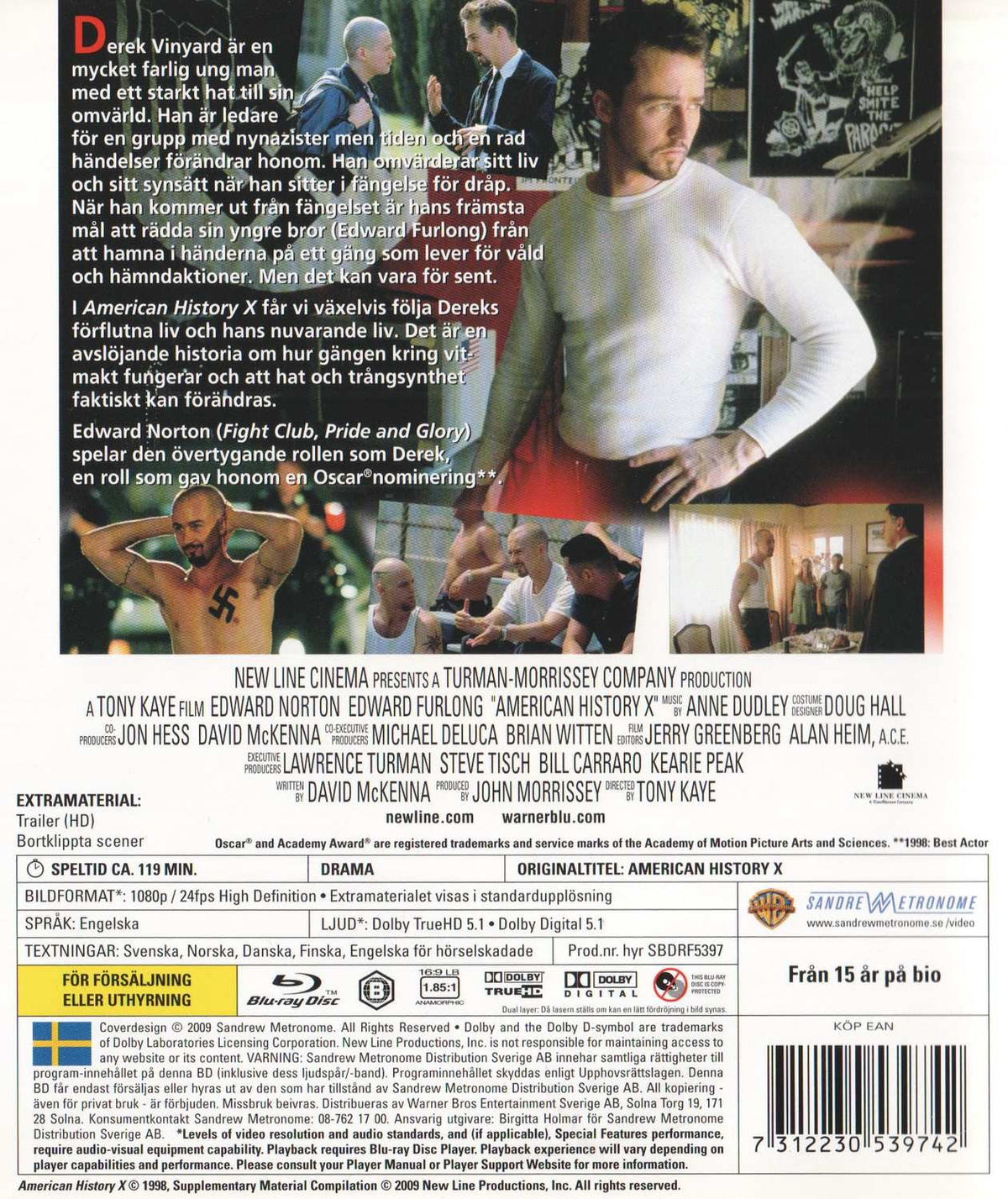 American History X (1998) Blu-ray