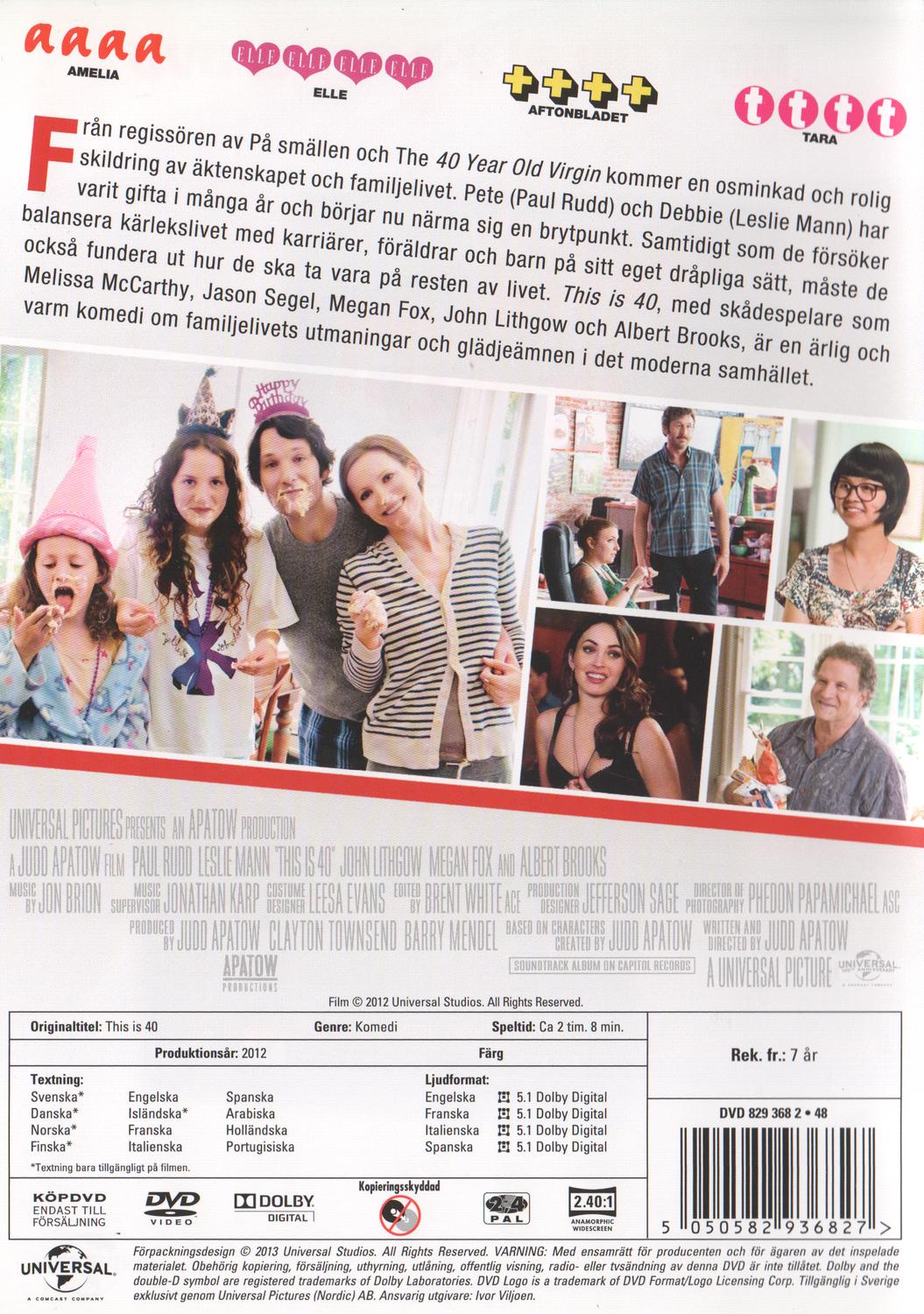 This is 40 (2012) DVD