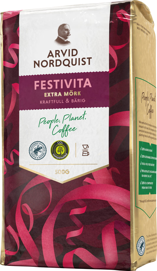 Arvid Nordquist Festivita Extra Dark Roast Ground Coffee 500 g